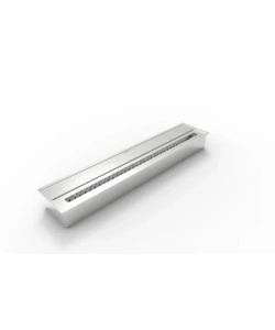 BRUCIATORE PER CAMINO BIOETANOLO DIVINA FIRE IN ACCIAIO INOX 7 LT  91,5X18,7X9,5 CM