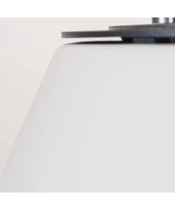 CAMINO BIOETANOLO DA TERRA PER INTERNO ESTERNO DIVINA FIRE "STROMBOLI" IN RESINA BIANCO PERLA Ø60X56 CM