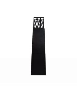 CAMINO BIOETANOLO DA TERRA PER ESTERNO DIVINA FIRE "VULCANO" IN ACCIAIO NERO 40X40X145 CM