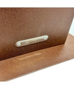 CAMINO BIOETANOLO DA TERRA PER ESTERNO DIVINA FIRE "CAPRI 110" IN ACCIAIO RUGGINE 30X30X128 CM