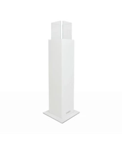 CAMINO BIOETANOLO DA TERRA PER ESTERNO DIVINA FIRE "CAPRI 110" IN ACCIAIO BIANCO 30X30X110 CM