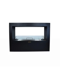 CAMINO BIOETANOLO DA TERRA PER INTERNO ESTERNO DIVINA FIRE "GIOTTO S" IN ACCIAIO NERO 100X30X70 CM