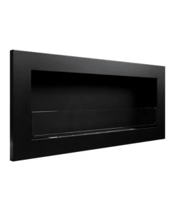 CAMINO BIOETANOLO DA PARETE DIVINA FIRE "LIVORNO" IN ACCIAIO NERO 90X40 CM