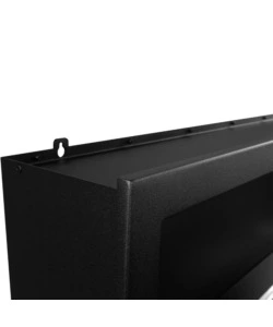 CAMINO BIOETANOLO DA INCASSO DIVINA FIRE "SUTRI 90" APERTURA LATERALE DESTRA IN ACCIAIO NERO 90X45 CM