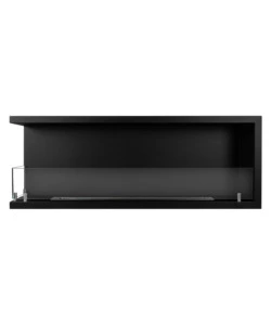 CAMINO BIOETANOLO DA INCASSO DIVINA FIRE "SUTRI 120" IN ACCIAIO NERO 120X45 CM
