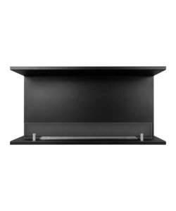 CAMINO BIOETANOLO DA INCASSO AD ANGOLO DIVINA FIRE "TREVI 90" IN ACCIAIO NERO 90X45 CM