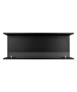 CAMINO BIOETANOLO DA INCASSO AD ANGOLO DIVINA FIRE "TREVI 120" IN ACCIAIO NERO 120X50 CM