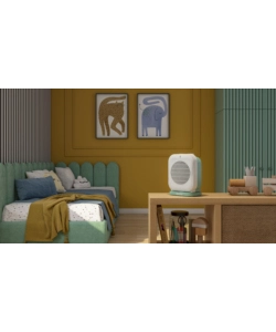 TERMOVENTILATORE DA TAVOLO OLIMPIA SPLENDID "CALDO FUNKY" BIANCO E VERDE 2000 W