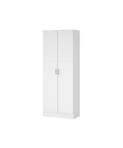 ARMADIO MULTIFUNZIONE 2 ANTE BIANCO 70X36X180,9 CM