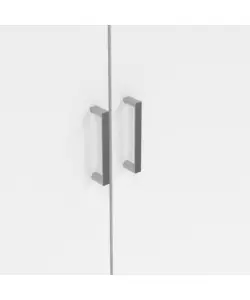 ARMADIO MULTIFUNZIONE 2 ANTE BIANCO 70X36X180,9 CM