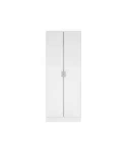 ARMADIO MULTIFUNZIONE 2 ANTE BIANCO 70X36X180,9 CM