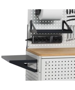 MENSOLA REVERISIBILE FAMI "GRANDE" PER PANNELLO FORO QUADRO IN ACCIAIO ANTRACITE 45 CM