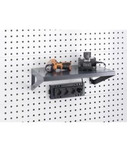 MENSOLA REVERISIBILE FAMI "GRANDE" PER PANNELLO FORO QUADRO IN ACCIAIO ANTRACITE 45 CM