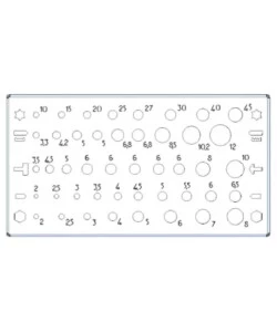PORTA PUNTE FAMI IN ACCIAIO INOX 15,5X8,4X3,9 CM