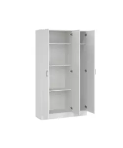 ARMADIO MULTIFUNZIONE 3 ANTE BIANCO 104,2X36X180,9 CM