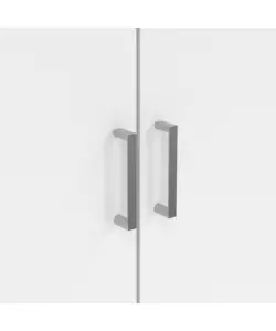 ARMADIO MULTIFUNZIONE 3 ANTE BIANCO 104,2X36X180,9 CM