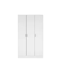 ARMADIO MULTIFUNZIONE 3 ANTE BIANCO 104,2X36X180,9 CM