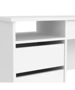 SCRIVANIA CON CASSETTI BIANCO 109,3,48,5X75,6 CM