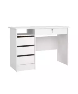 SCRIVANIA CON CASSETTI BIANCO 109,3,48,5X75,6 CM