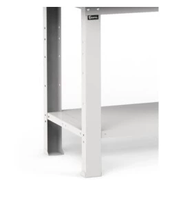 BANCO DA LAVORO GARAGE FISSO FAMI "WORK" IN LEGNO DI FAGGIO E LAMIERA GRIGIO CHIARO 200X75X88,2 CM