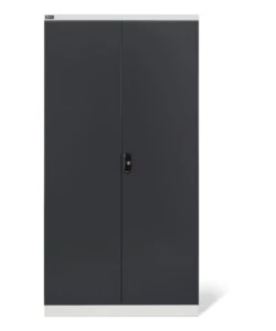 ARMADIO INDUSTRIALE PER GARAGE FAMI "PERFORM 14001" 2 ANTE, 4 RIPIANI IN METALLO ANTRACITE 102,3X55,5X200 CM