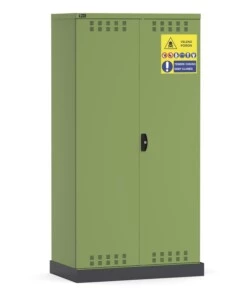 ARMADIO PER FITOFARMACI E FITOSANITARI FAMI "PERFOM" IN LAMIERA VERDE 104,8X60X202,7 CM