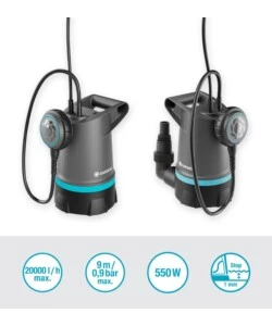 POMPA SOMMERSA X ACQUA PULITA 550W D. 1 MM.
