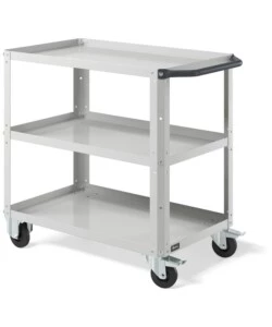 CARRELLO DA OFFICINA FAMI "CLEVER SMALL" CON TRE RIPIANI IN ACCIAIO GRIGIO 90,8X51,5X81,9 CM