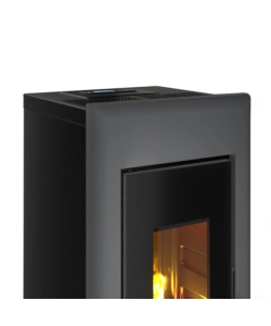 STUFA A PELLET ERMETICA FREEPOINT "ONE 7 T2" TITANIO 7 KW