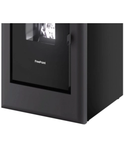STUFA A PELLET ERMETICA FREEPOINT "ONE 7 T2" ANTRACITE 7 KW