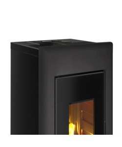 STUFA A PELLET ERMETICA FREEPOINT "ONE 7 T2" ANTRACITE 7 KW