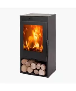 STUFA A LEGNA PANADERO "ZAHARA" IN ACCIAIO E GHISA NERO 6,9 KW