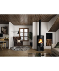 STUFA A LEGNA INVICTA "NEOSEN N" NERO 10,3 KW