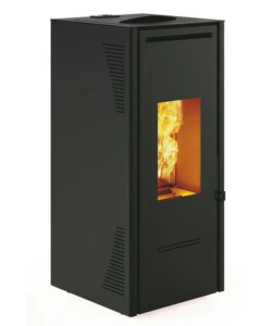 STUFA A PELLET CANALIZZATA E VENTILATA INVICTA "TALO PLUS" NERO 11,6 KW