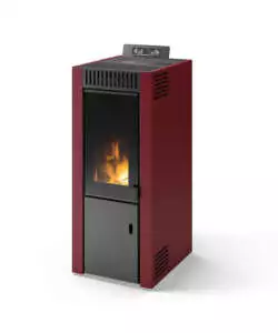 STUFA A PELLET PIROX "ISABEL" ROSSO 8 KW