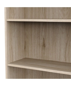 SET SCRIVANIA CON CASSETTO E LIBRERIA 3 RIPIANI ROVERE