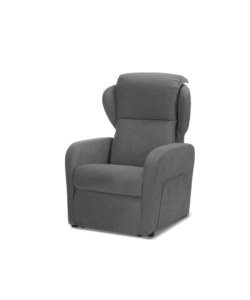 POLTRONA BELLAHOME "DIVA" CON RECLINER IN TESSUTO GRIGIO 73X77X106 CM