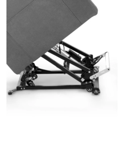 POLTRONA BELLAHOME "DIVA" CON RECLINER IN TESSUTO GRIGIO 73X77X106 CM