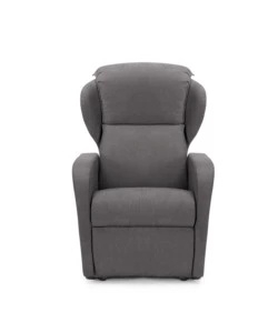 POLTRONA BELLAHOME "DIVA" CON RECLINER IN TESSUTO GRIGIO 73X77X106 CM