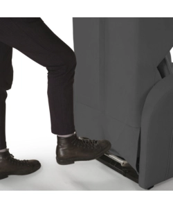 POLTRONA BELLAHOME "DIVA" CON RECLINER IN TESSUTO GRIGIO 73X77X106 CM