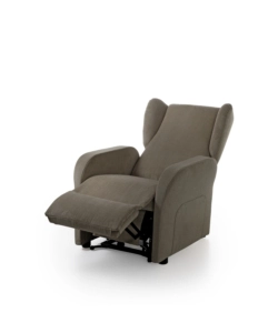 POLTRONA BELLAHOME "DIVA" CON RECLINER IN TESSUTO TORTORA 73X77X106 CM