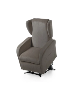 POLTRONA BELLAHOME "DIVA" CON RECLINER IN TESSUTO TORTORA 73X77X106 CM