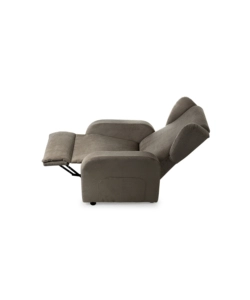 POLTRONA BELLAHOME "DIVA" CON RECLINER IN TESSUTO TORTORA 73X77X106 CM