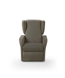 POLTRONA BELLAHOME "DIVA" CON RECLINER IN TESSUTO TORTORA 73X77X106 CM
