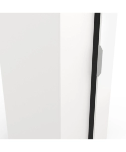 ARMADIO 2 ANTE BATTENTI BIANCO 79,4X51,1X203 CM
