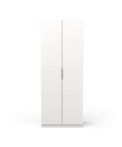 ARMADIO 2 ANTE BATTENTI BIANCO 79,4X51,1X203 CM