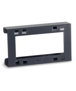 Supporto multipresa a 2 posti Fami in acciaio antracite 14,8x3,2x9,2 cm