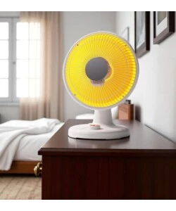 STUFA DA TAVOLO A PARABOLA VINCO IN FIBRA DI CARBONIO BIANCO 600 W - COD. 70187