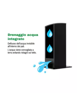 PERGOLA BIOCLIMATICA EUROGARDEN "AFRODITE" CON APERTURA A MANOVELLA AD ASTA IN ACCIAIO ANTRACITE 3X4X2,5 MT