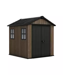 CASETTA DA GIARDINO KETER "APEX 757/775" IN RESINA MARRONE DOPPIA OPZIONE MONTAGGIO 230X223,8X246 CM